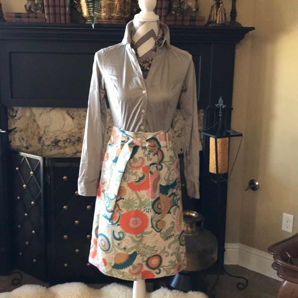 The Limited Taupe Cotton Blouse